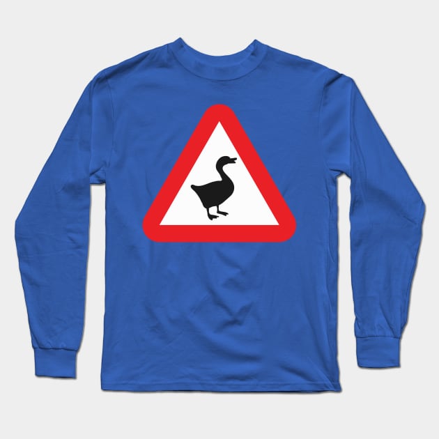 Geese Ahead! Long Sleeve T-Shirt by Starquake